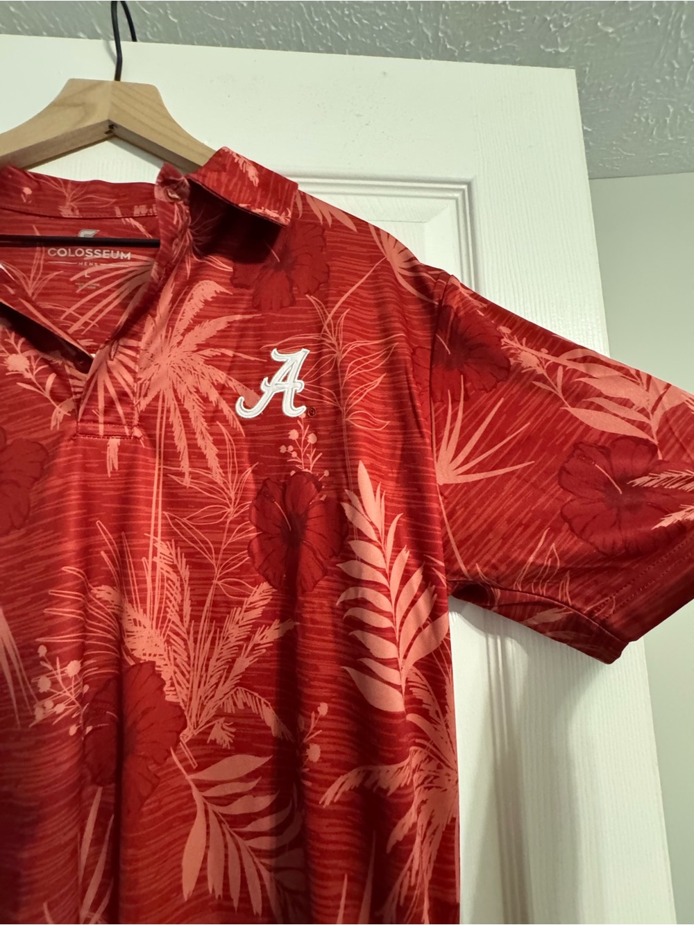Colosseum U of Alabama Palm-Print Polo - Picture 2 of 4